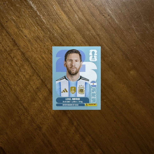 Lionel Messi Panini Sticker 2026 World Cup New