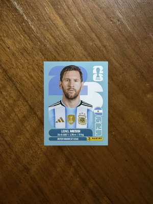 Lionel Messi Panini Sticker 2026 World Cup New