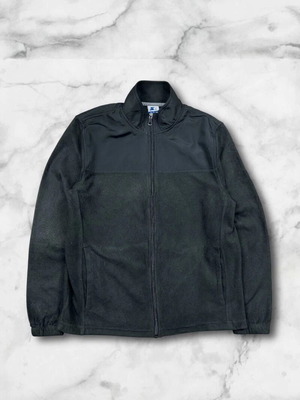 Starter men's black fleece jacket Small used with softshell shoulder lining