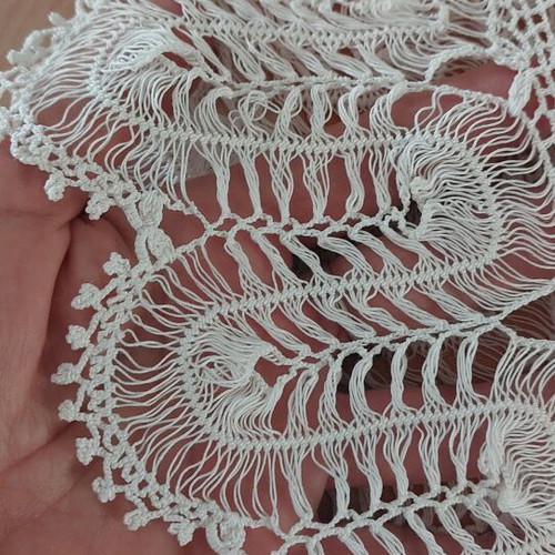 Pillowcases with handmade lace, new, pair