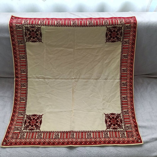 Embroidered square used, finely crafted