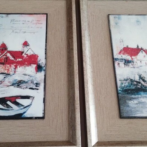 2 FRAMES WITH THEME OF THE LIGHTHOUSE