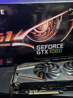 Видеокарта Gigabyte GeForce GTX 1060 3GB G1 Gaming Rev 2.0 в отлично състояние
