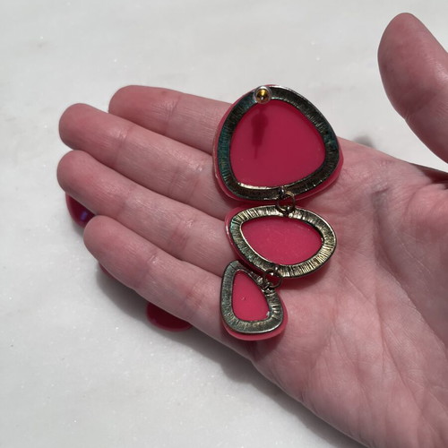 Asos pink earrings
