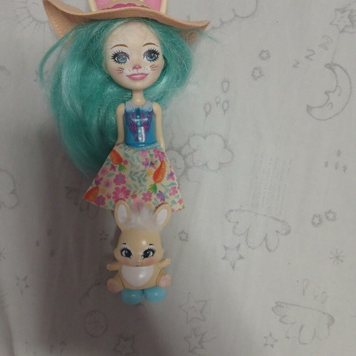 Enchantimals set of 7 dolls with 7 animals