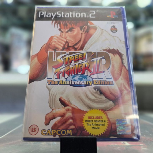 Hyper Street Fighter 2 The Anniversary Edition PS2 game, mint condition