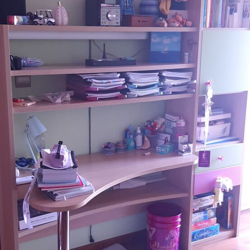 Desk and bookshelf like new