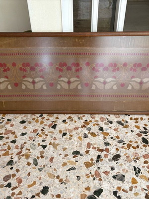 Vintage embroidered wall frame like new with wooden frame