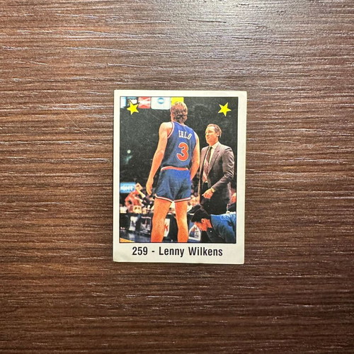 Αυτοκόλλητο Panini Basket NBA 1989 Lenny Wilkens προπονητής μεταχειρισμένο, Cleveland Cavaliers HOF