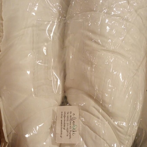 White Microfiber Quilt new, 220x240 cm, MicroStripe design