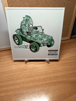 3D Printed Gorillaz Geep Debut Album Wall Art new 18x18cm