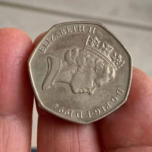 50 Pence Coin Queen Elisabeth II D-Day 1994 new