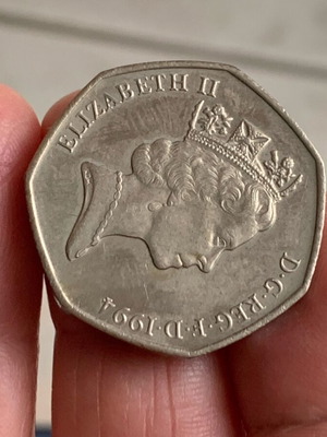 50 Pence Coin Queen Elisabeth II D-Day 1994 new