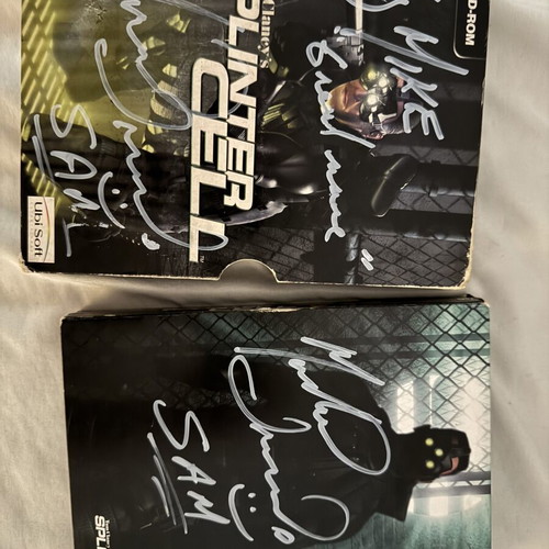 Splinter Cell PC Big Box signed by Sam Fischer like new