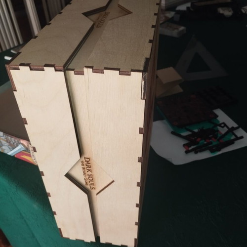 Wooden box for Dark Souls board game custom made