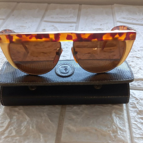 Trussardi sunglasses used, brown tortoiseshell frame
