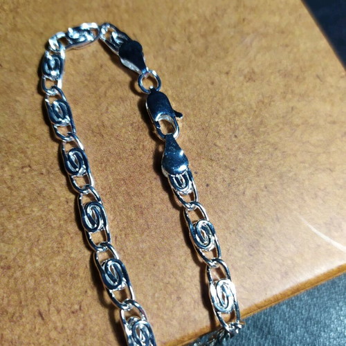 Hand chain silver color stainless steel new