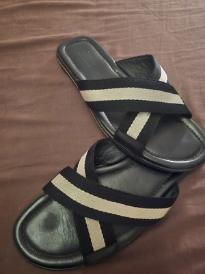 Bally men sandals used, size 43, black