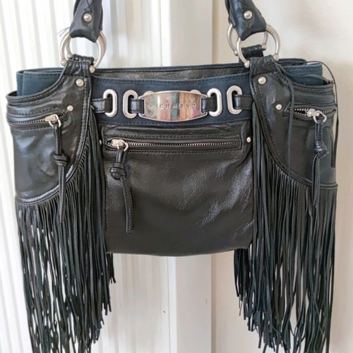 Richmond leather handbag like new black