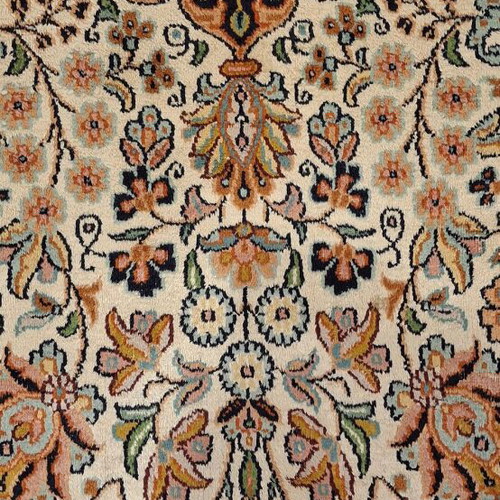 Persian oval rug used in good condition, silk and wool, handmade 2.40 x 1.60