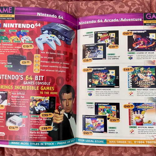 Video Games Catalogue 1998 like new