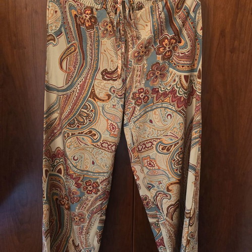Boho pants size M, multicolor