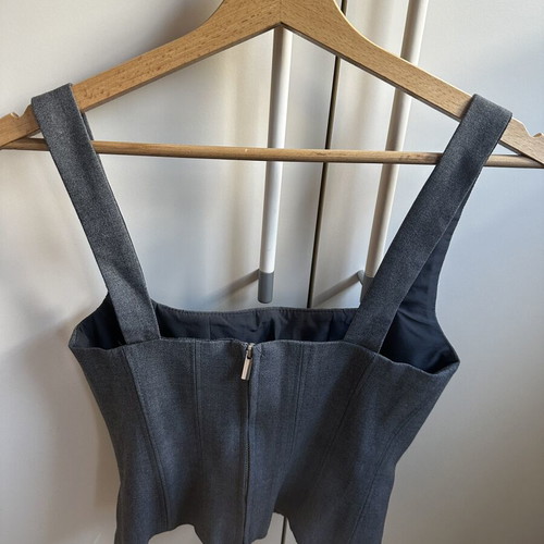 Zara corset top used, gray, size XS