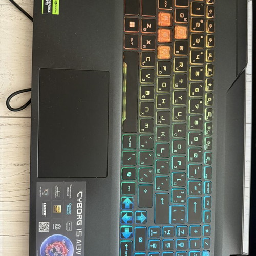 MSI Cyborg 15 A13V laptop like new with mouse and headphones