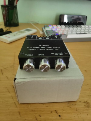 Πλακέτα ενισχυτή Bluetooth ZK-1002T 2.0CH 100W*2 μίνι στερεοφωνική μονάδα