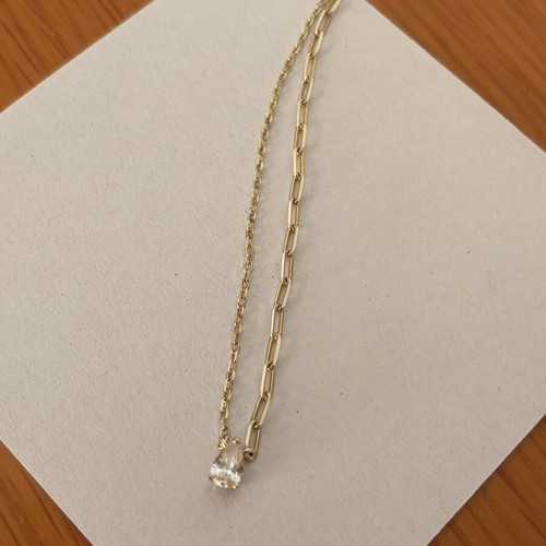 Gold plated necklace 925 used