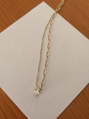 Gold plated necklace 925 used