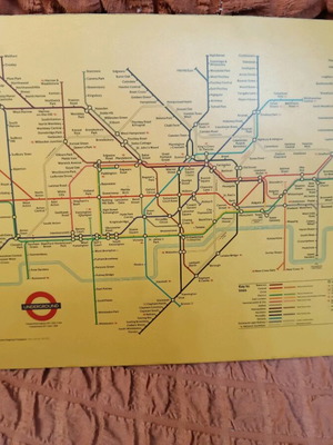 Mouse pad with England underground tube like new