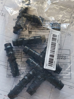 Agrodrip Taf and Double Fittings Φ16x16mm, Pack of 6, New