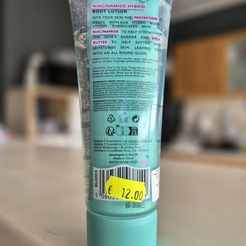Bubble T Hybrid Body Lotion with Niacinamide and Shea Butter new