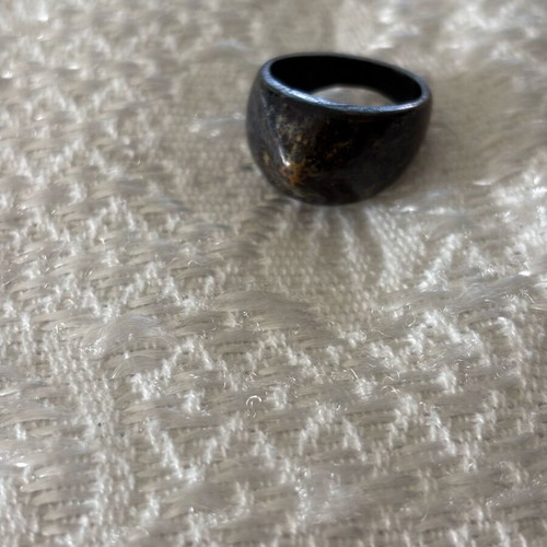 Wooden ring like new, black