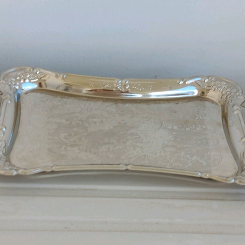 Twin Bird Osaka Japan serving tray like new, silver-plated with handles