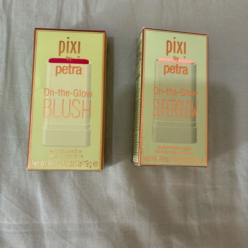 Pixi On-the-Glow Blush and Superglow Highlighter Stick Set
