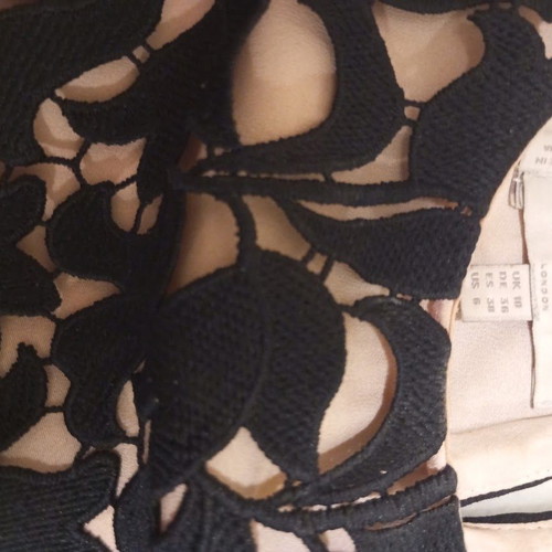 Hobbs lace blouse like new, size S, black