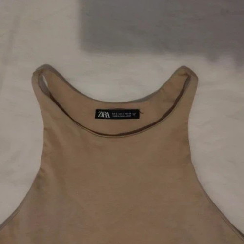 Midi sleeveless dress Zara like new, beige