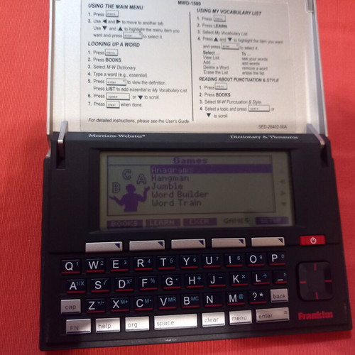 Franklin MWD-1500 Electronic Dictionary used, multilingual translator