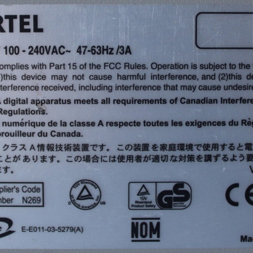 Nortel 5510-48T switch used, Layer 3 Ethernet router