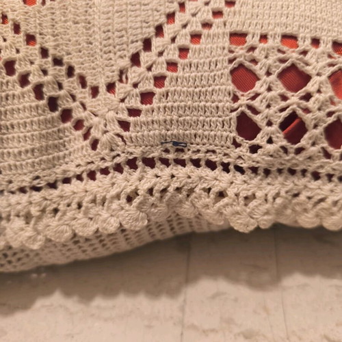 Traditional sofa pillows used, set of 2, handmade