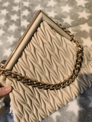 Shoulder bag cream/beige like new with chain strap