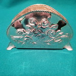 silver-plated napkin holder
