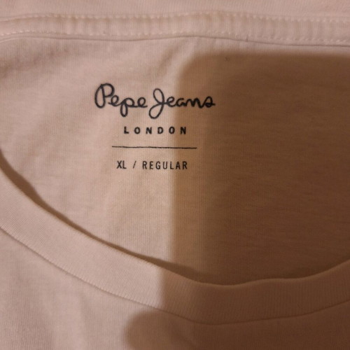Pepe Jeans blouse white with print like new, size XL