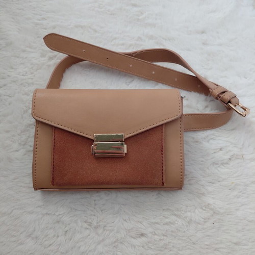 Pink Woman women's waist bag like new, brown
