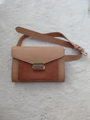 Pink Woman women's waist bag like new, brown