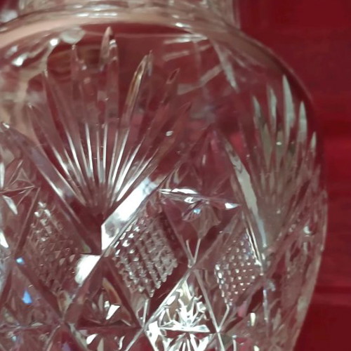 Crystal Pitcher with Engraving like new