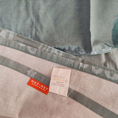 Kentia baby crib set used with quilt and 2 Nef-Nef sheet sets