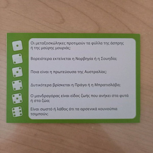 Geography & Environment board game used in good condition